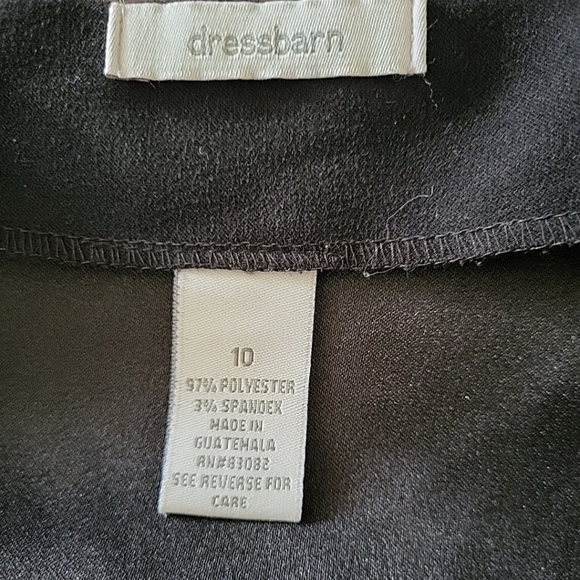 Vintage Dress Barn Collection Women's Pants Suit Size 12 Velour Black Side Zip - Picture 10 of 12